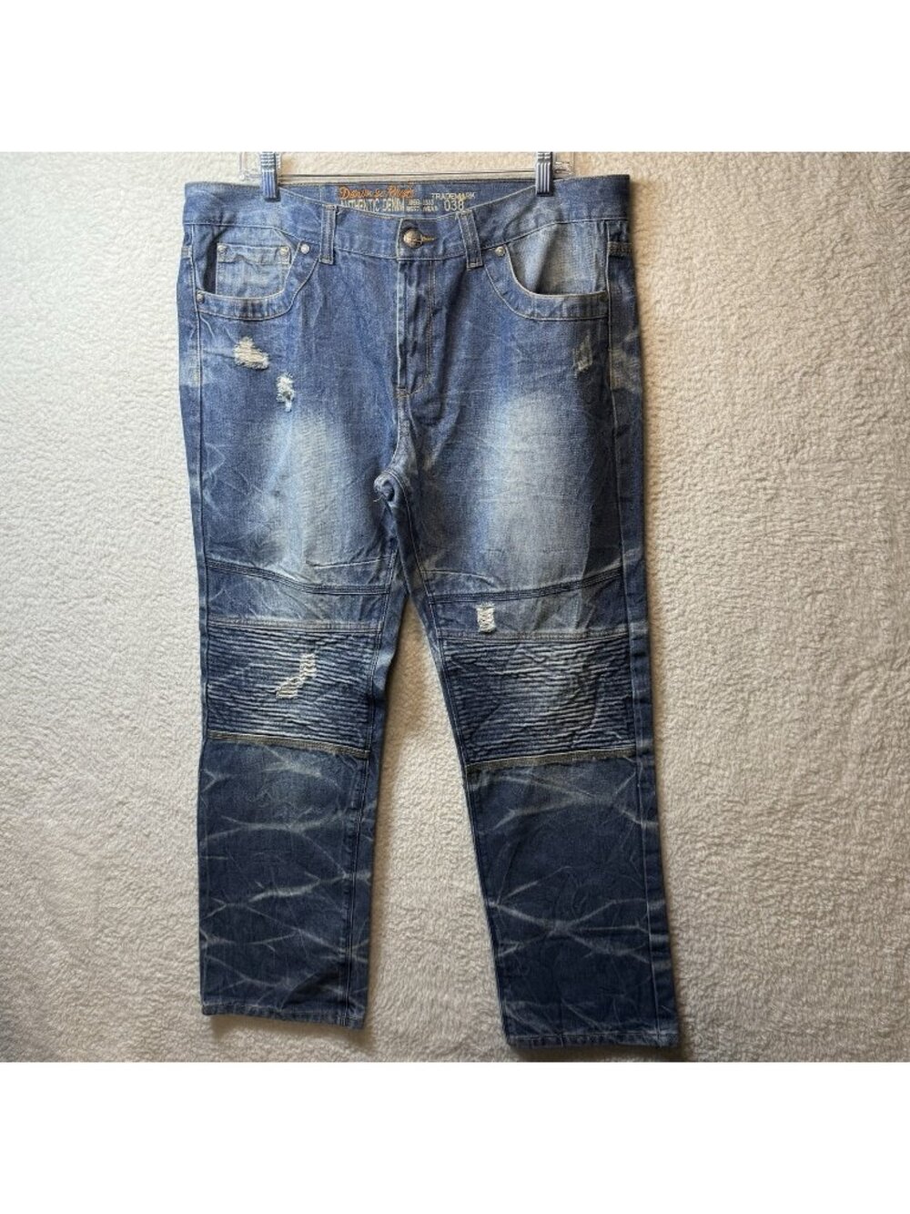 Denim And Rivets Jeans Men’s 36x30 Distressed Rocker Denim Designer